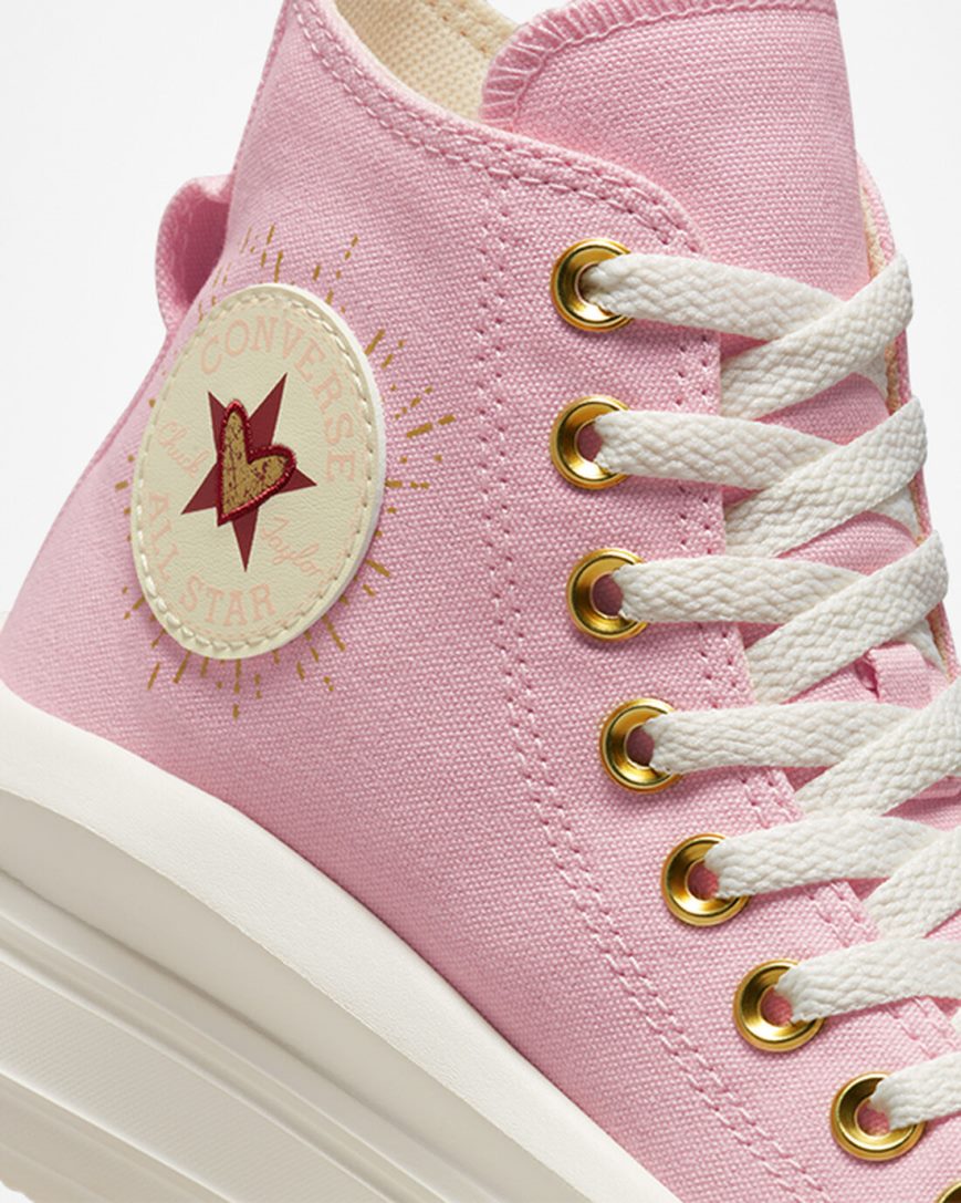 Topanky Na Platforme Converse Chuck Taylor All Star Move Hearts Vysoke Damske Oranžové Ruzove | SK NFSJO7